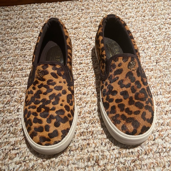 Ralph Lauren Leopard Print Slip On 